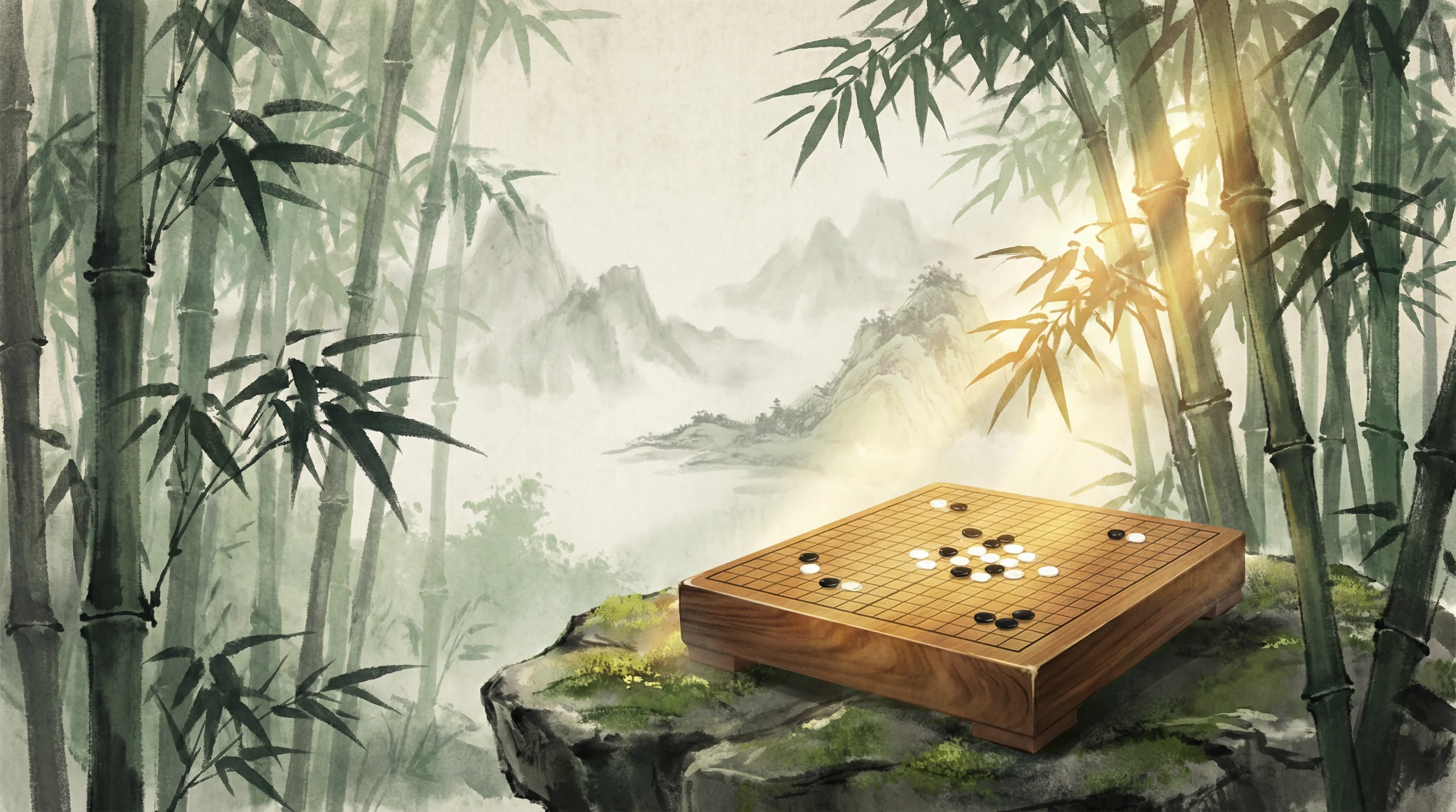 竹林隐士围棋道场 gg扑克 全景